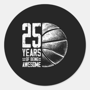 Adesivo Basquete do Jogador Épico 25 Anos Basquete Antigo 