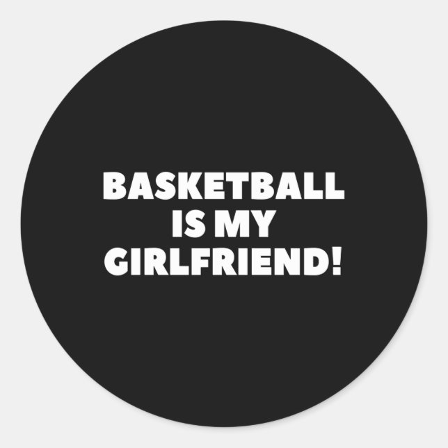 Adesivo Basquete É Minha Cesta De Presente De Basquete De  (Frente)