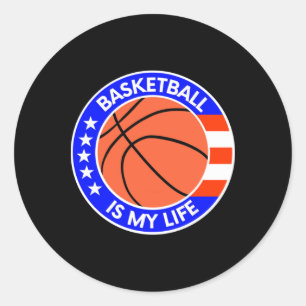 Adesivo Basquete É Minha Vida É Bandeira Da Vida Nos Eua