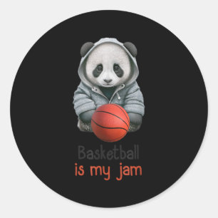Adesivo Basquete É O Meu Urso De Panda Com Basquete