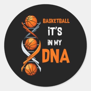 Adesivo Basquete está no meu DNA, treinador do jogador de