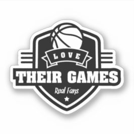 Adesivo Basquete Eu Amo Seu Jogo Com Muitas Cores De Equip