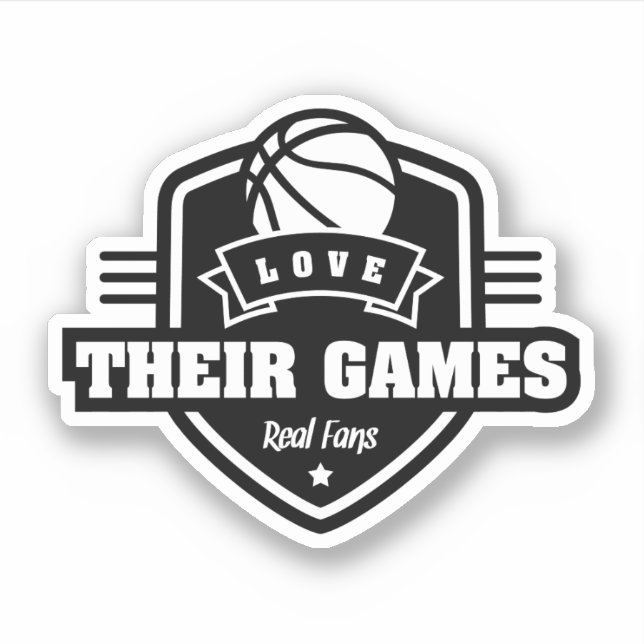 Adesivo Basquete Eu Amo Seu Jogo Com Muitas Cores De Equip (Frente)