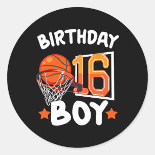 Adesivo Basquete Im 16 Anos 16º Aniversário