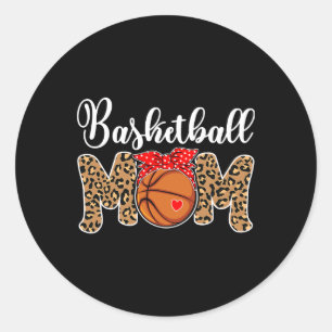 Adesivo Basquete Mãe Leopardo Mensageiro Diversão do Jogo