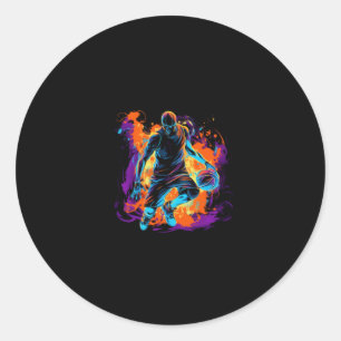 Adesivo Basquete Na Design De Arte