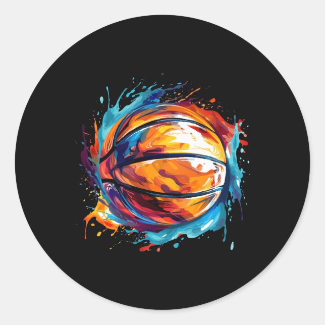 Adesivo Basquete Na Design de Arte 1 (Frente)