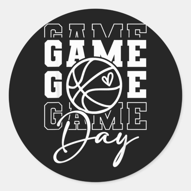 Adesivo Basquete no Dia do Jogo (Frente)