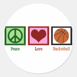 Adesivo Basquete Peace Love