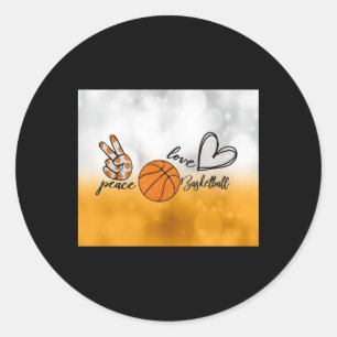 Adesivo Basquete Peace Love