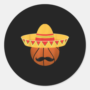 Adesivo Basquete Sombrero Para Cinco De Mayo Fiesta Celeb