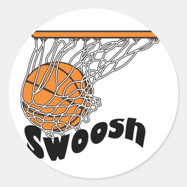 Adesivo basquete swoosh (Frente)