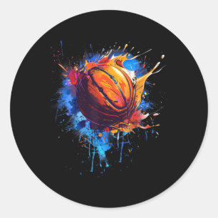 Adesivo Basquete Trabalho de arte de Desenho por Aquarela