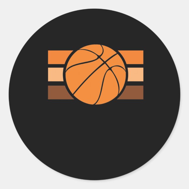 Adesivo Basquete Vintage Sunset (Frente)
