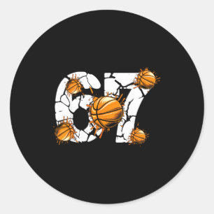 Adesivo Basquetebol 67 Seis Sete 6 7 Crianças Divertido Ge