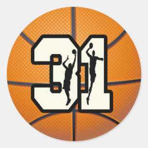 Adesivo Basquetebol do número 31
