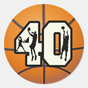 Adesivo Basquetebol do número 40