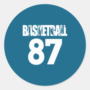 Adesivo Basquetebol Número 87 Meu Jogador de Basquete Favo
