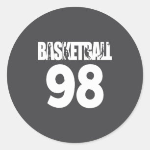 Adesivo Basquetebol Número 98 Meu Jogador de Basquete Favo