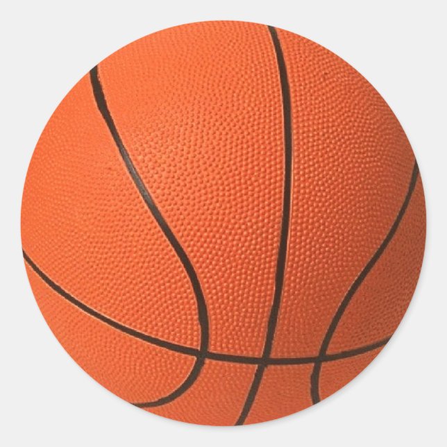 Adesivo Basquetebol realista e fixe (Frente)