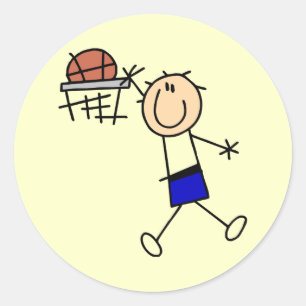 Adesivo Basquetebol Slam Dunk - Camisetas Azuis e Presente