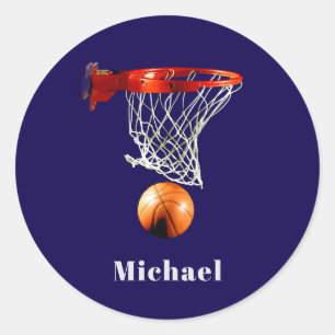 Adesivo Basquetebol Substitua pelo Seu Nome