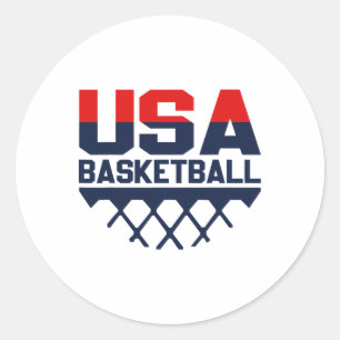 Adesivo Basquetebol Usa Team Sports