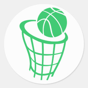 Adesivo Basquetebol verde de Kelly