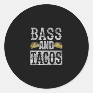 Adesivo Bass E Tacos Engraçados Taco Bass Guitarra
