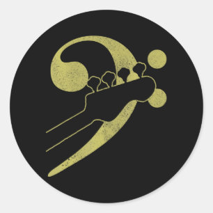 Adesivo Bass Guitar Clef Bhelps Musical Bass