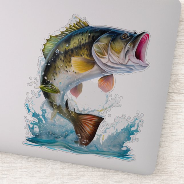 Adesivo Bass Saiu Para Pescar (Detalhe)