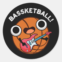 Bassball Funny Basball Music Pun Dark BG