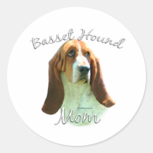 Adesivo Basset Hound Mãe 2