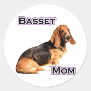 Adesivo Basset Hound Mãe 4 - Sticker