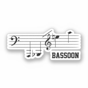 Adesivo Bassoon Playing Range