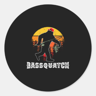 Adesivo Bassquatch engraçado bass pesca lago pescaria