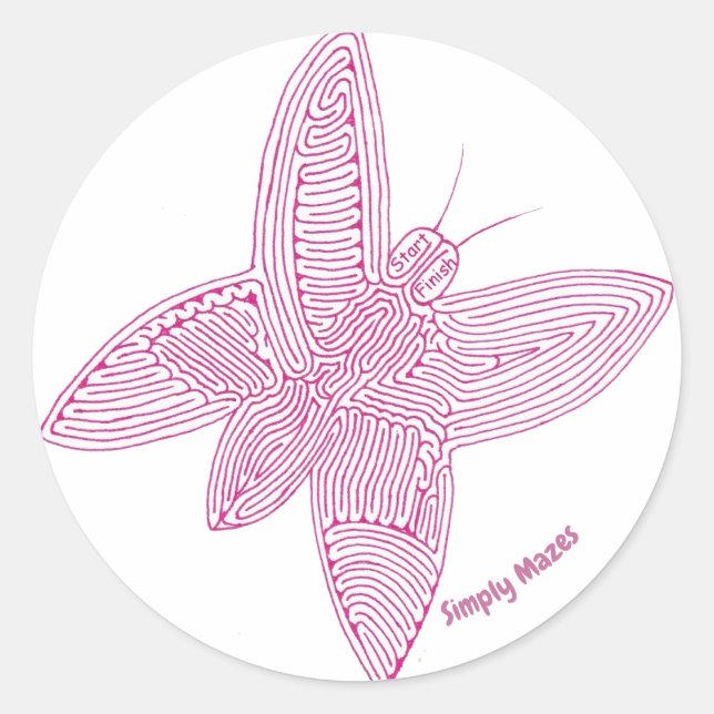 Adesivo Basta Mazes Butterfly Maze Sticker (Frente)