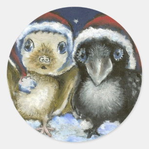 Adesivo Bastão e corvo