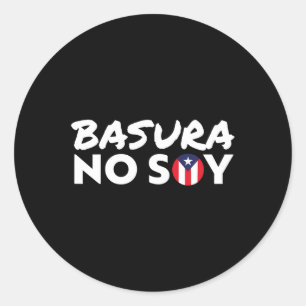 Adesivo Basura No Soy Porto Rico Bandeira Não Sou Lixo Spa