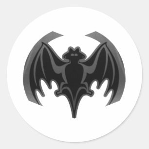 Adesivo Bat Black Inv The MUSEUM Zazzle Gifts