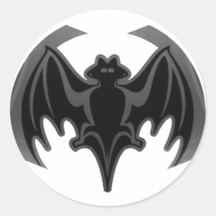 Adesivo Bat Black Inv The MUSEUM Zazzle Gifts
