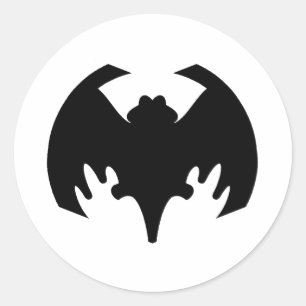 Adesivo Bat Black The MUSEUM Zazzle Gifts