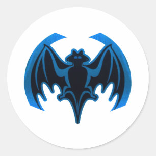 Adesivo Bat Blue O MUSEUM Zazzle dá presentes