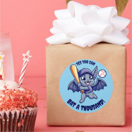 Adesivo Bat Engraçado Sim Você Pode Bater Mil