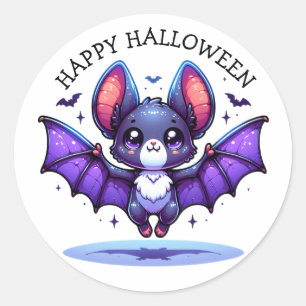 Adesivo Bat Halloween Cute Chibi