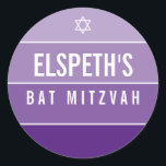 Adesivo BAT MITZVAH bloco moderno negrito violeta violeta<br><div class="desc">por kat massard >> https://linktr.ee/simplysweetpaperie << Ame o design,  mas gostaria de ver algumas mudanças - outro esquema de cores,  produto,  adicionar uma foto ou adaptado para uma ocasião diferente - não se preocupe em entrar em contato comigo,  kat@simplysweetPAPERIE.com - Estou feliz em ajudar!</div>