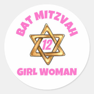 Adesivo Bat Mitzvah Classic Round Sticker