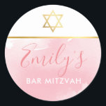 Adesivo BAT MITZVAH - cor-de-água rosa - estrela-chic<br><div class="desc">por kat massard >> WWW.SIMPLYSWEETPAPERIE.COM <<<</div>
