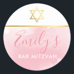 Adesivo BAT MITZVAH - cor-de-água rosa - estrela-chic<br><div class="desc">por kat massard >> WWW.SIMPLYSWEETPAPERIE.COM <<<</div>