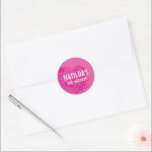 Adesivo BAT MITZVAH moderno, elegante, cor-de-rosa bonito<br><div class="desc">por kat massard >> https://linktr.ee/simplysweetpaperie <<<</div>